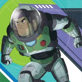 16 Pack Buzz Lightyear Beverage Napkins - 25cm x 25cm