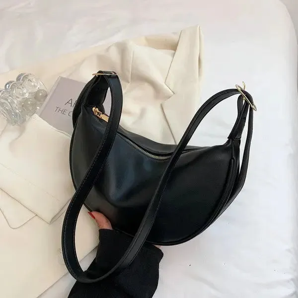 Aili's Corner Millie Vegan Leather Crescent Sling