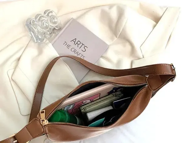 Aili's Corner Millie Vegan Leather Crescent Sling