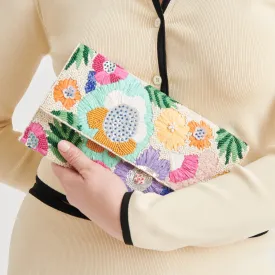 AMALFI CLUTCH PASTEL MULTI BEADED