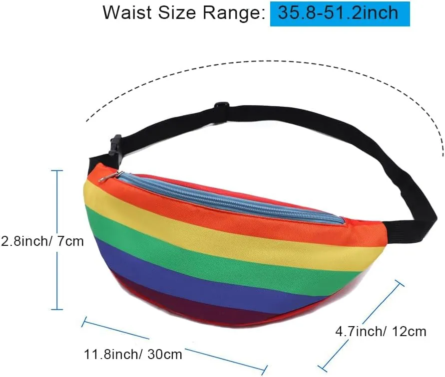 Ausion Fanny Pack Waist Bag for Men&Women Adjustable Belt Hip Bum Bag Fashion Water Resistant Hiking Waist Bag for Traveling Casual Running Hiking Cycling