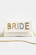 Beaded Bride Clutch