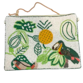 Beaded Toucan Clutch