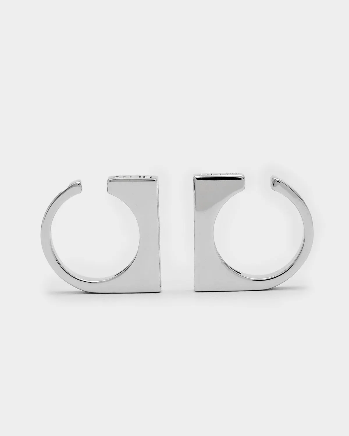 Black Square Mini Ear Cuff