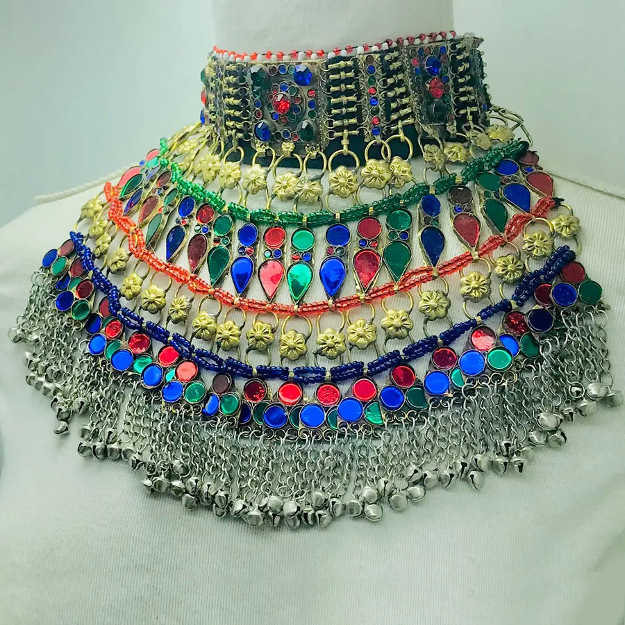 Boho Statement Colorful Choker Necklace