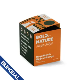 BOLD by NATURE Mega Blend Frozen Dog Food 4 lb Box (8 x 8 oz Patties)