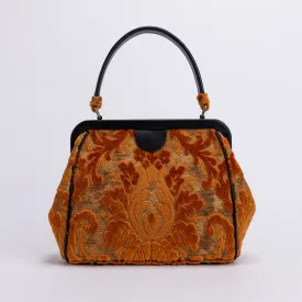 Burnout Velvet Orange Alma Satchel
