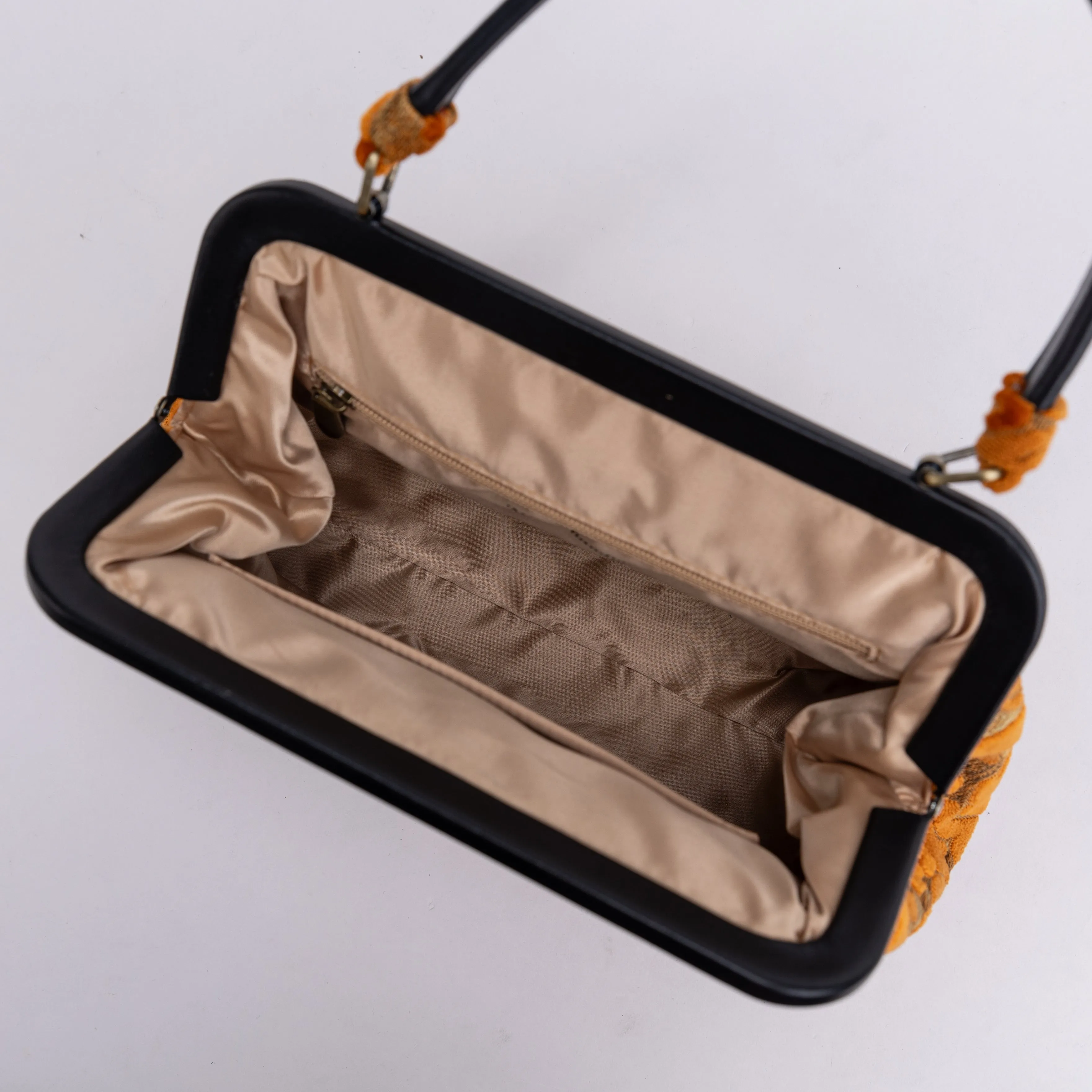 Burnout Velvet Orange Alma Satchel