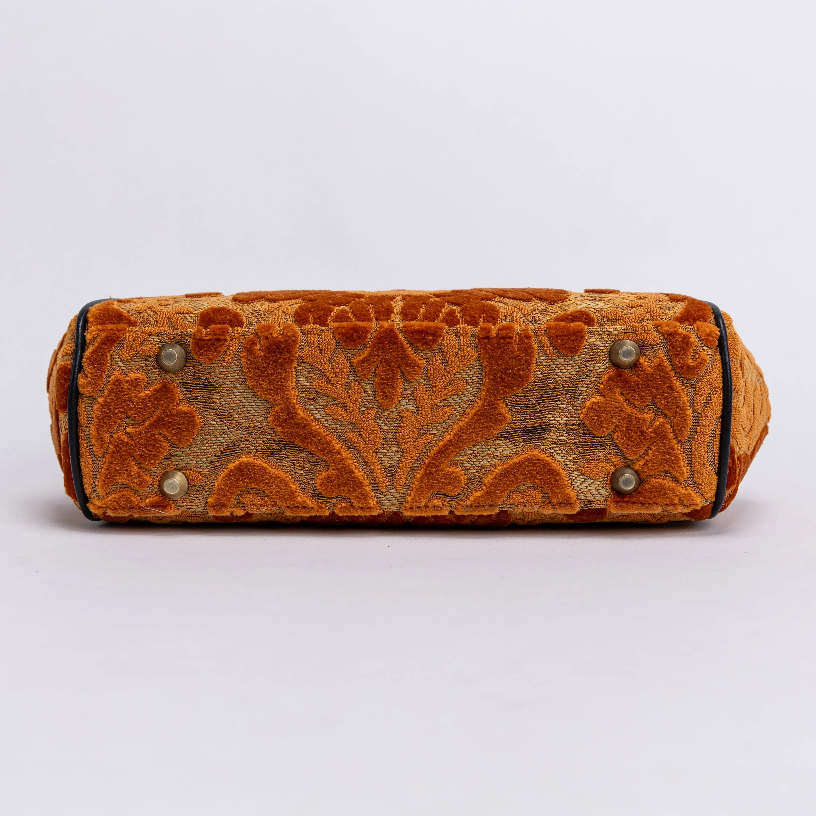 Burnout Velvet Orange Alma Satchel