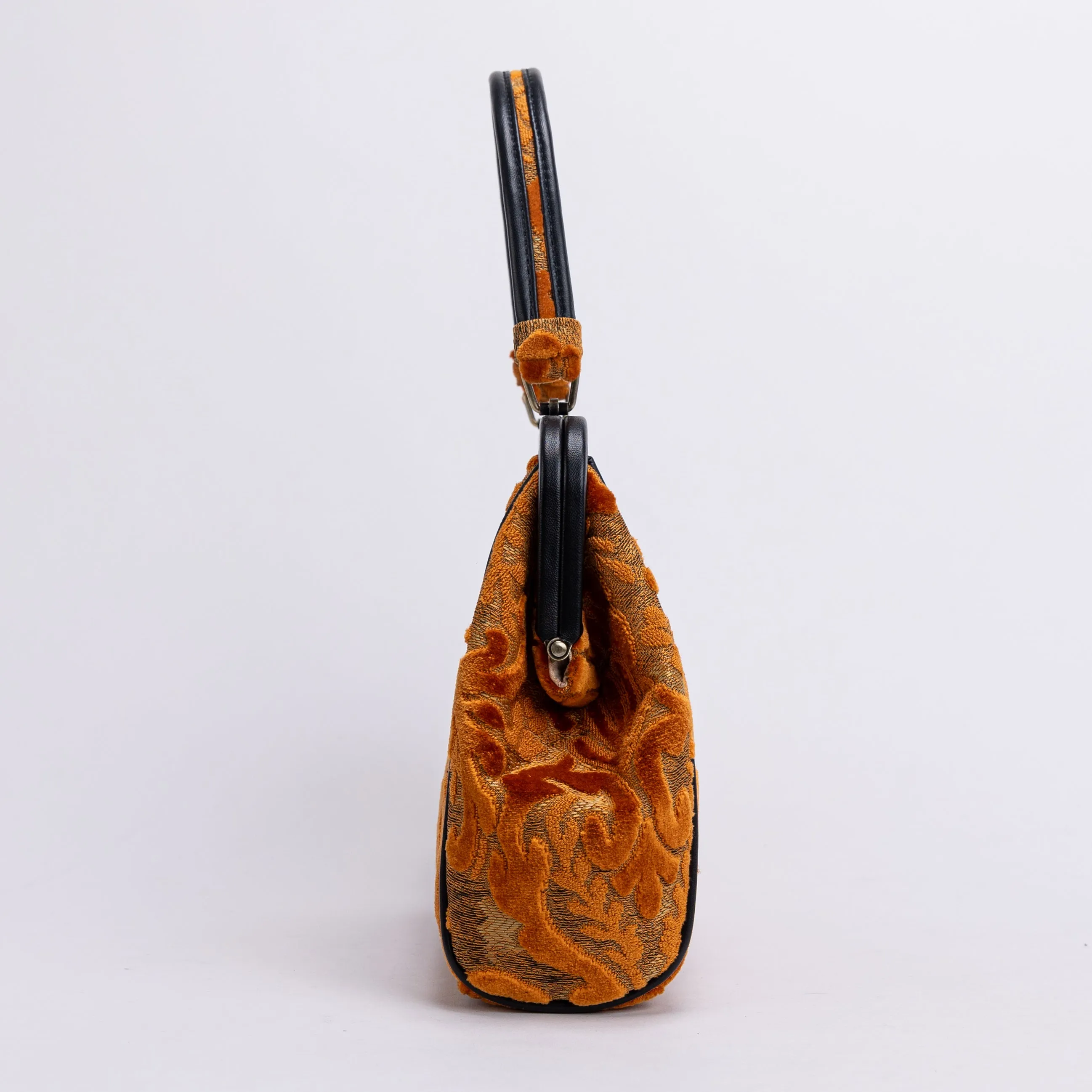 Burnout Velvet Orange Alma Satchel