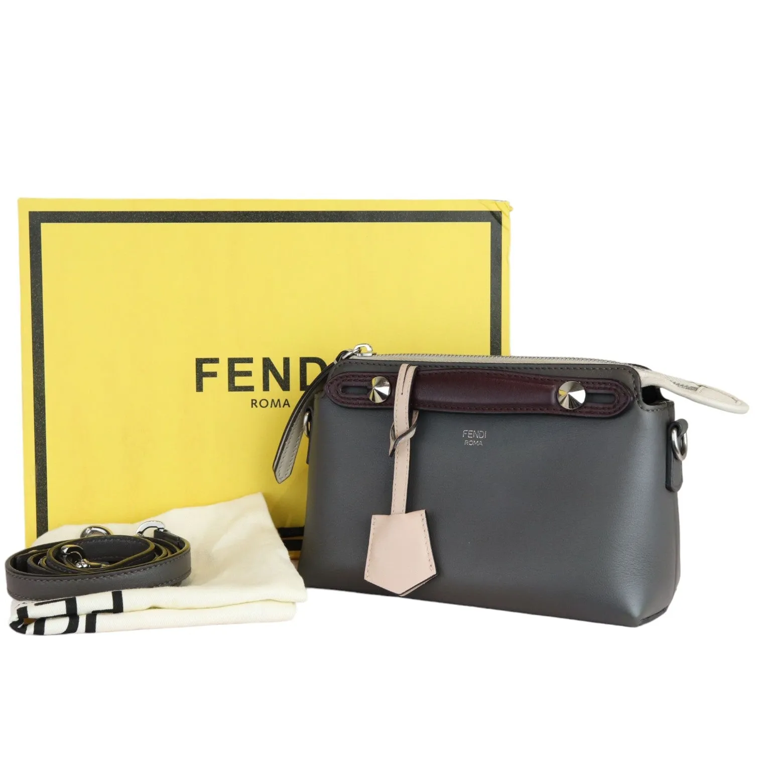 By The Way Multicolor Satchel Calfskin in Grey SHW