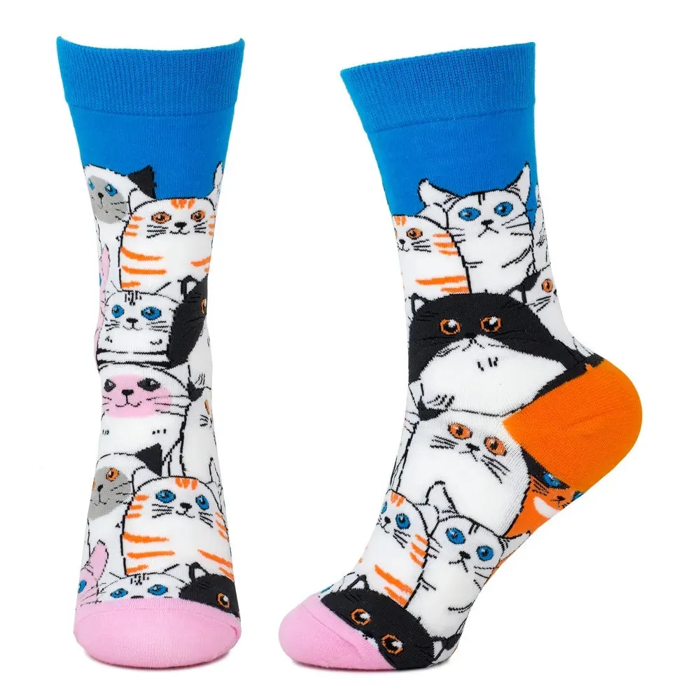 Clowder of Cats Multicoloured Socks