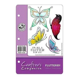 Crafter's Companion Ezmount Cling Set 5.5 Inch X8.5 Inch  Flutter Away*