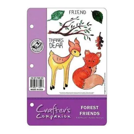 Crafter's Companion Ezmount Cling Set 5.5 Inch X8.5 Inch  Forest Friend*