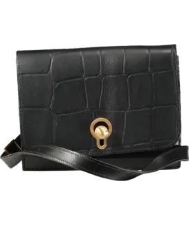danielle foster Black Croc Charlie Box Bag