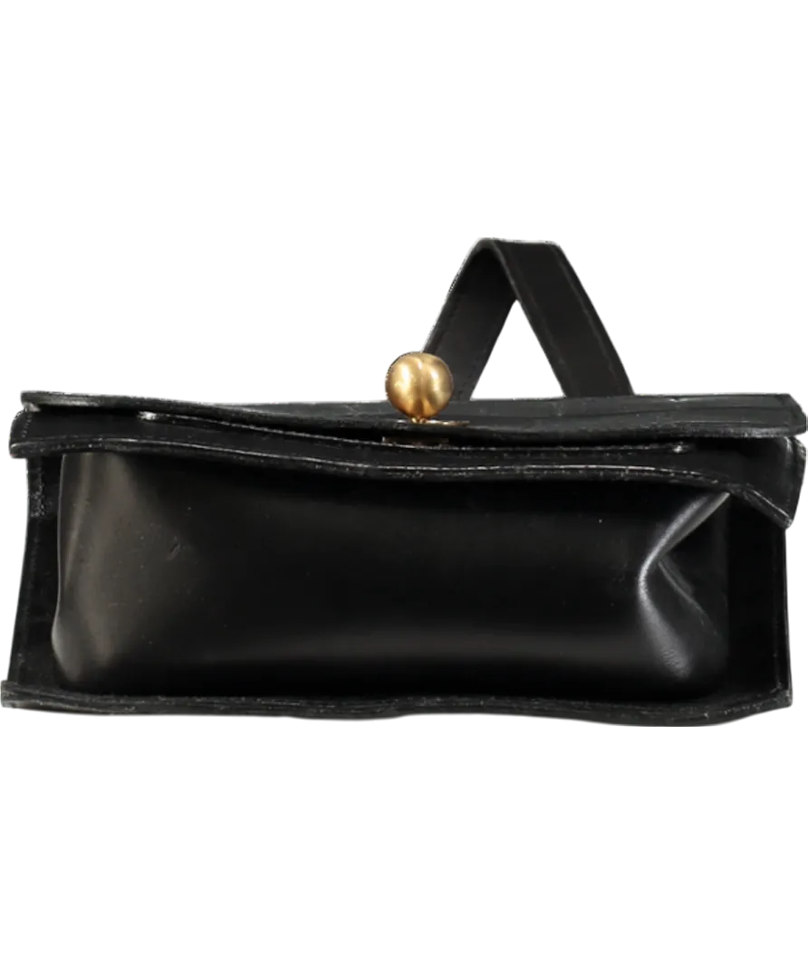 danielle foster Black Croc Charlie Box Bag