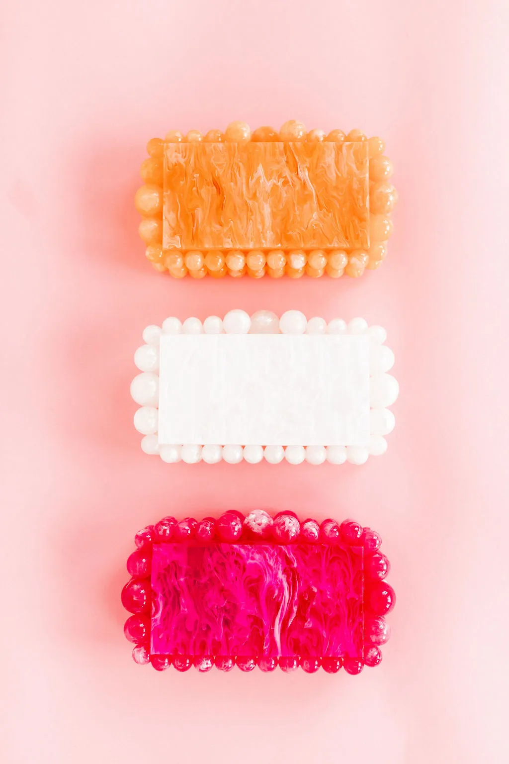 Daphne Clutch - Pearl White