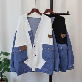 Delta Denim Patchwork Cardigan