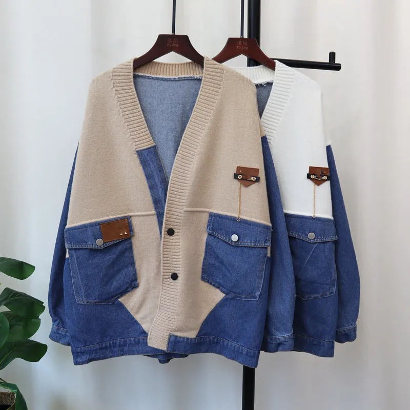 Delta Denim Patchwork Cardigan