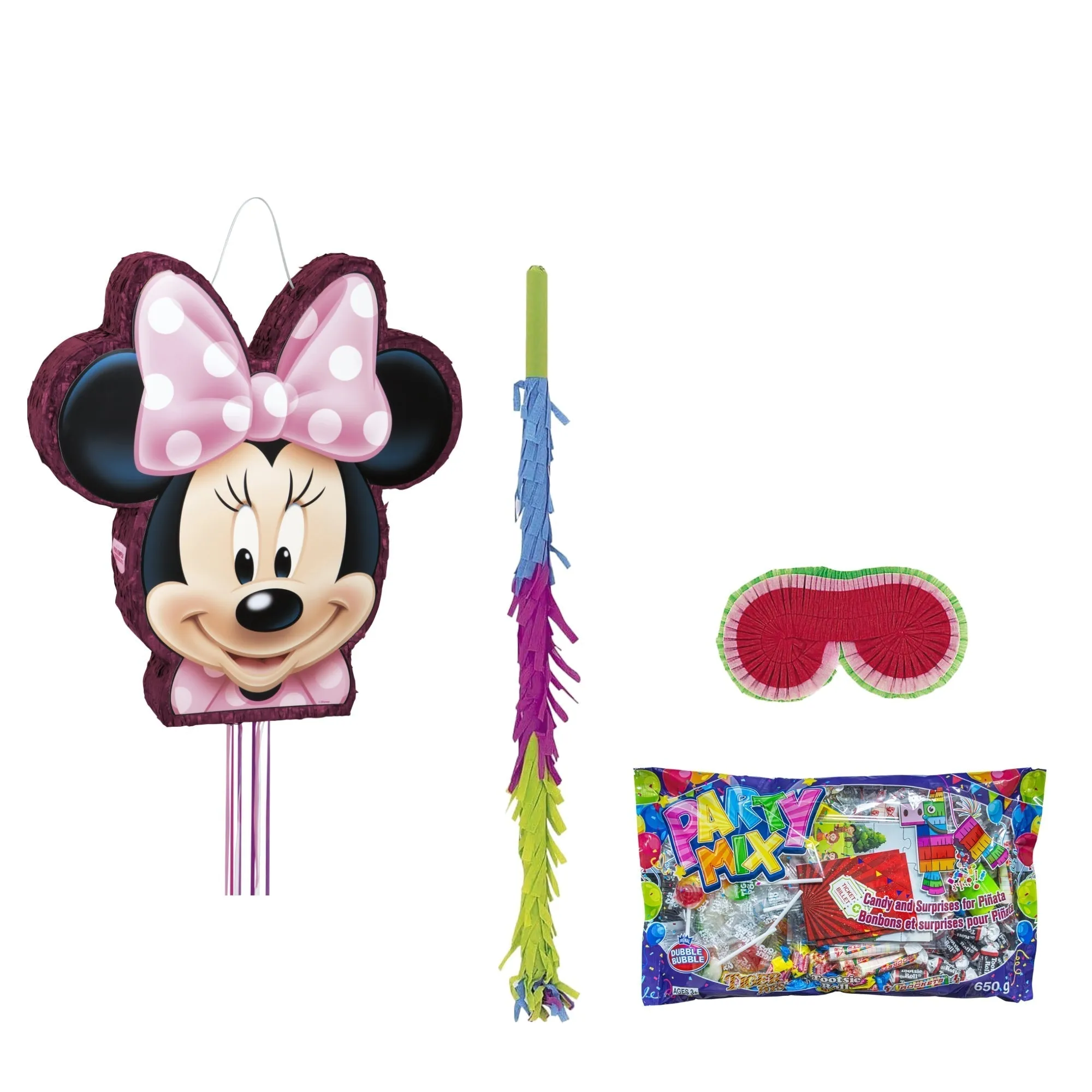 Disney Minnie Mouse Piñata Birthday Party Supplies Kit