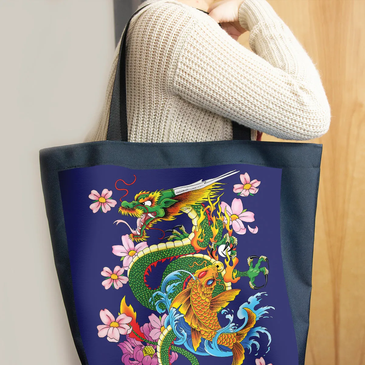 Dragon And Koi Day Tote