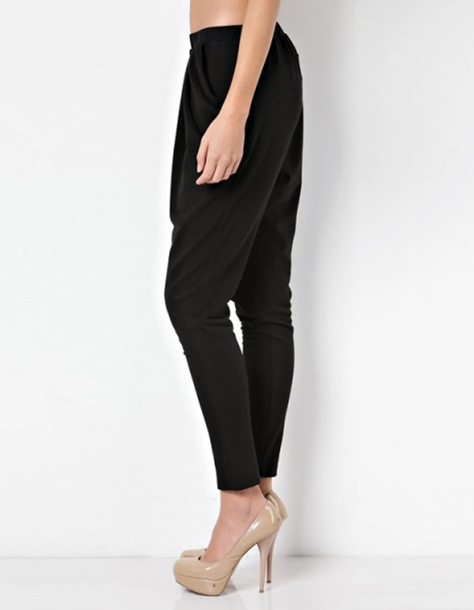 Edgy Draped Pants