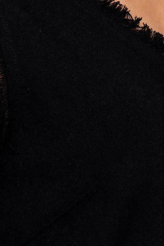 Edgy Frayed Top