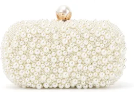 Emprier Women Pearl Evening Handbags Beaded Clutch Purses for Wedding Bridal Party Prom