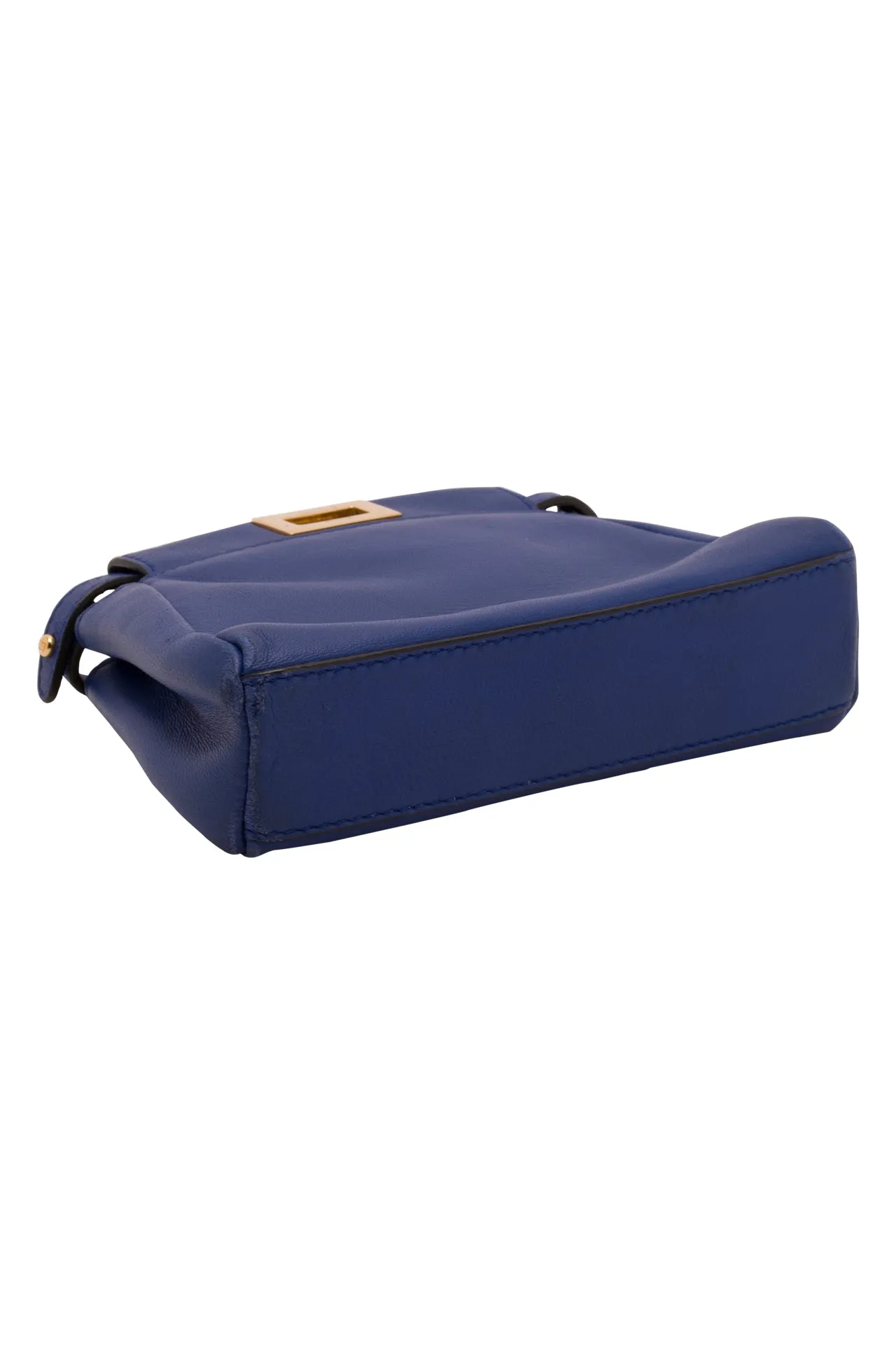 FENDI Nappa Micro Peekaboo Iconic Satchel Iris