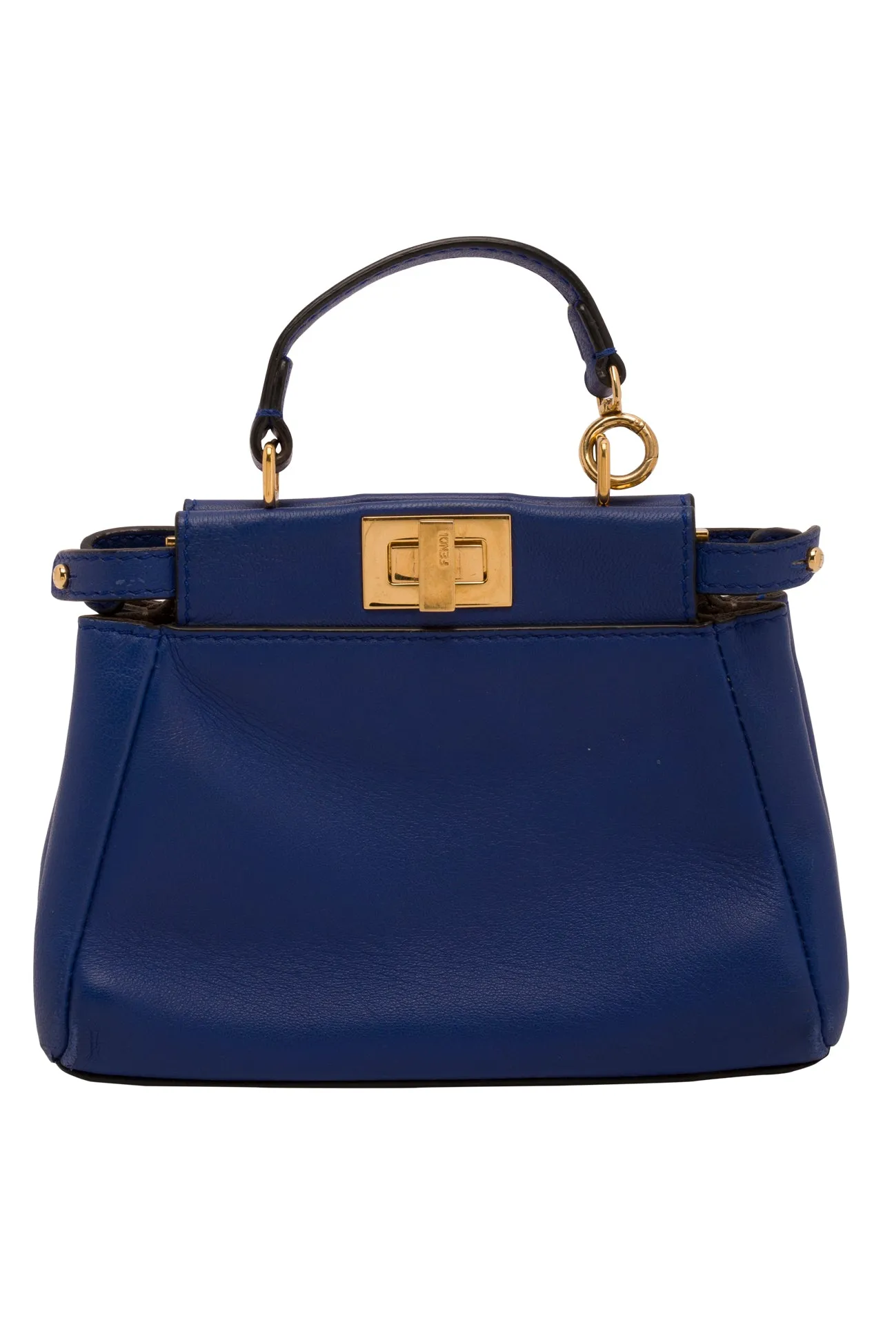 FENDI Nappa Micro Peekaboo Iconic Satchel Iris
