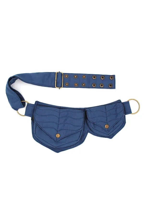 Festival belt (Leaf design)- Blue
