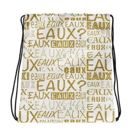 GOLD AllEAUXver Drawstring bag