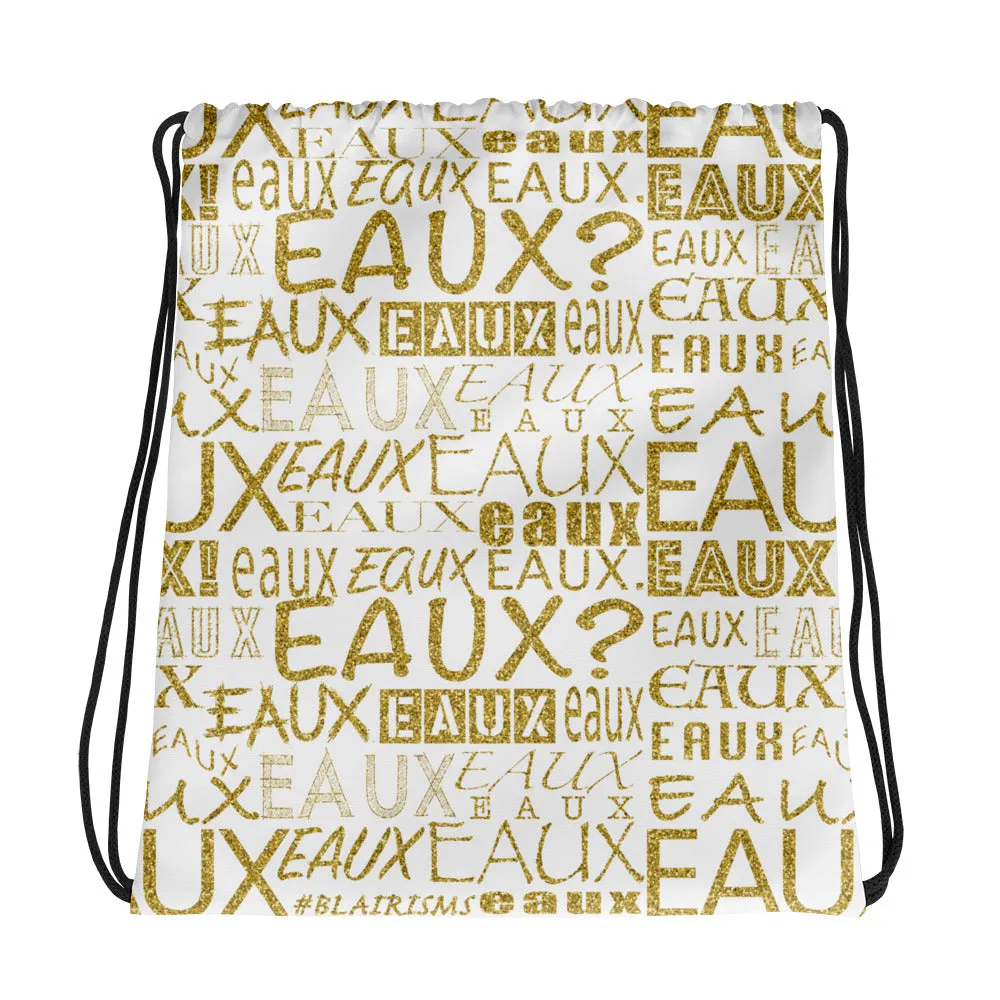 GOLD AllEAUXver Drawstring bag