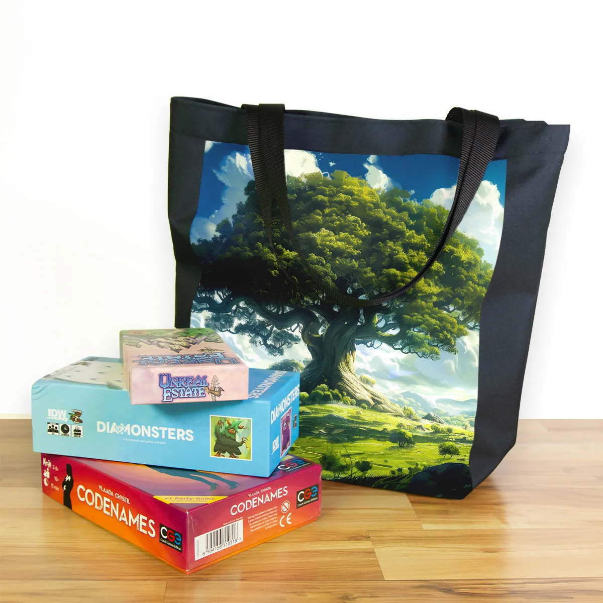 Green Sacred Tree Day Tote