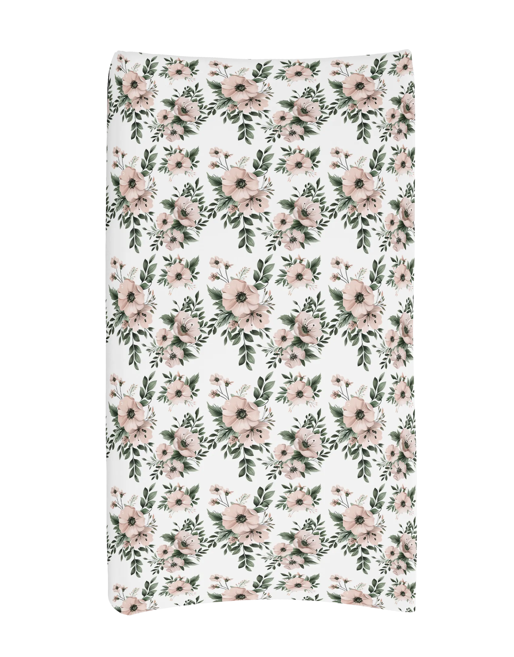 HIGHLAND COW IN PINK FLORAL CRIB BEDDING