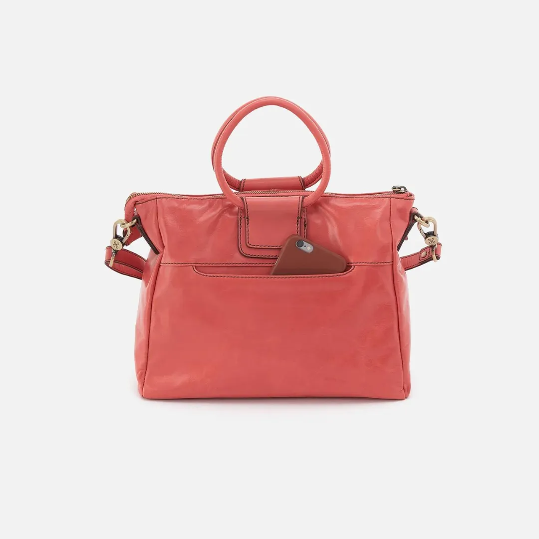 Hobo Sheila Medium Satchel Polished Leather
