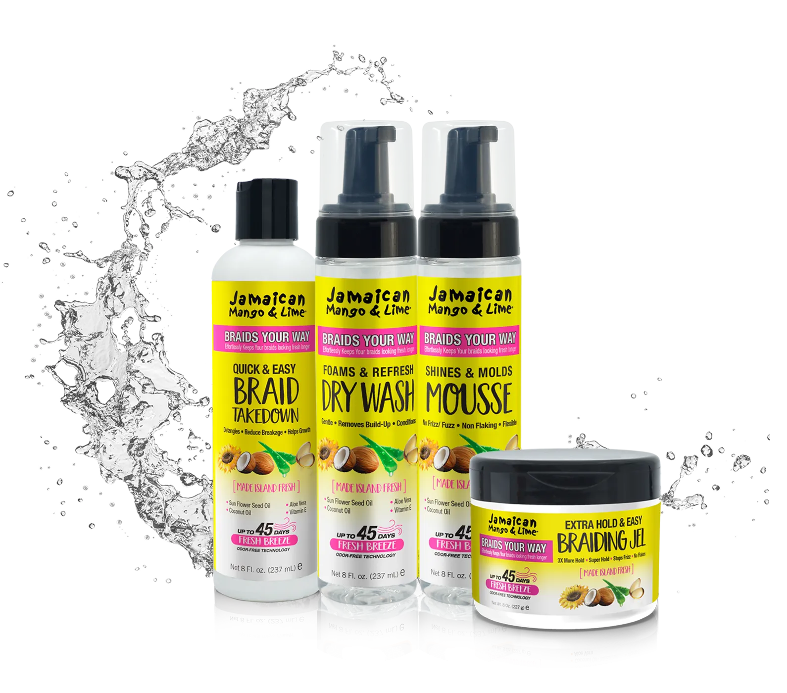 Jamaican Mango & Lime 6-in-1 Soothes & Revives Braid Refresher (8oz)