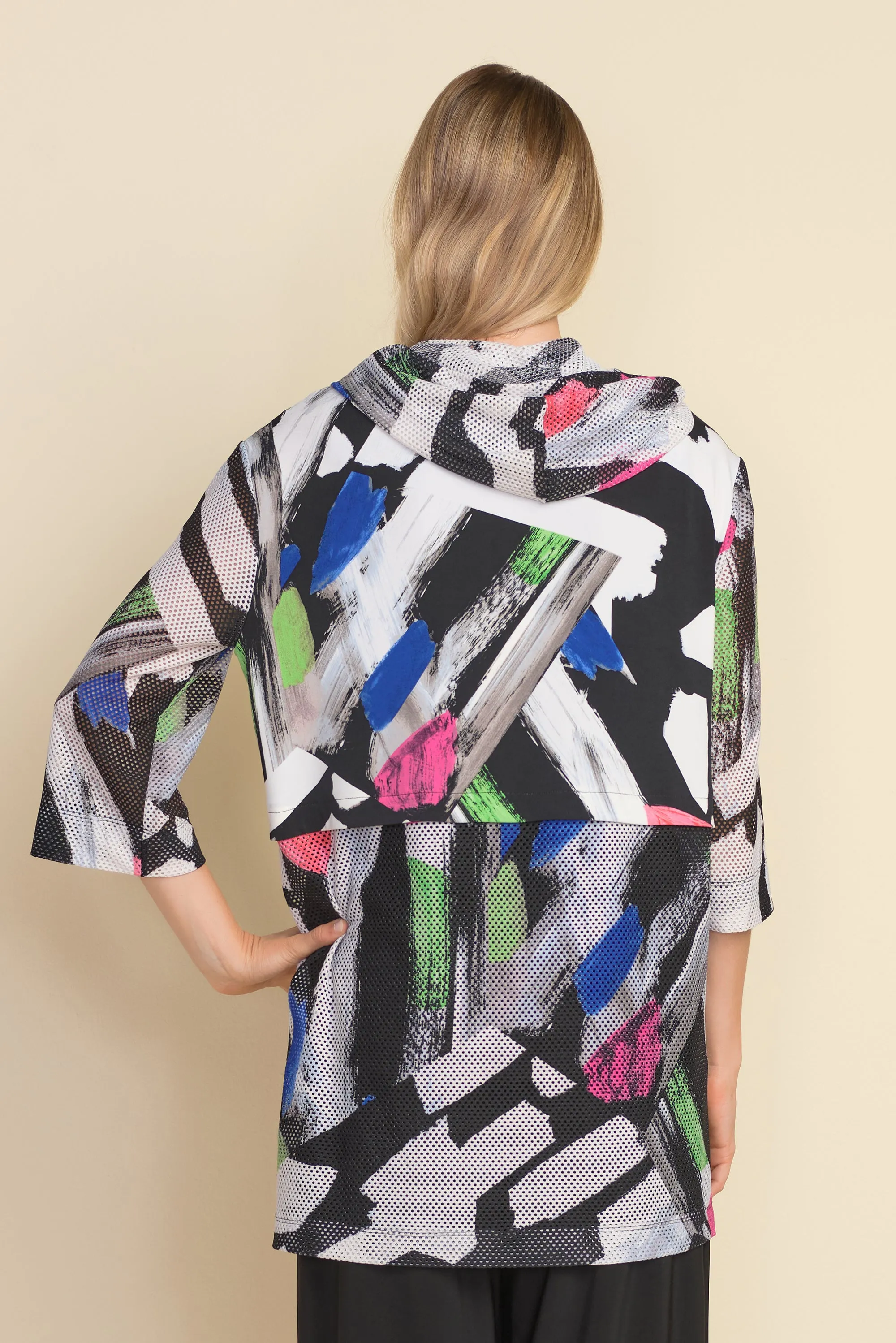 Joseph Ribkoff Mesh Fabric Urban Top