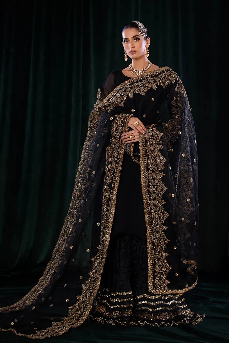 Khuda Baksh - P-255 Ready To Wear - BLACK