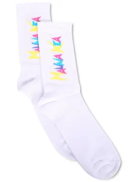 Multicolor logo socks