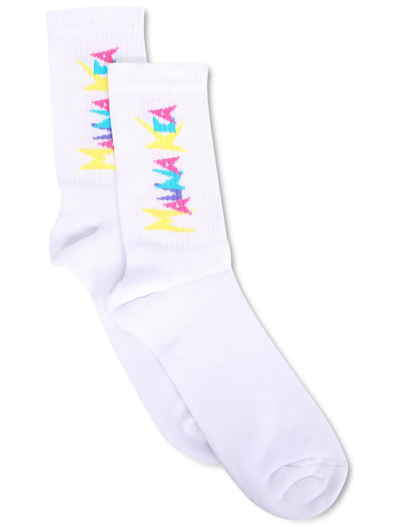 Multicolor logo socks