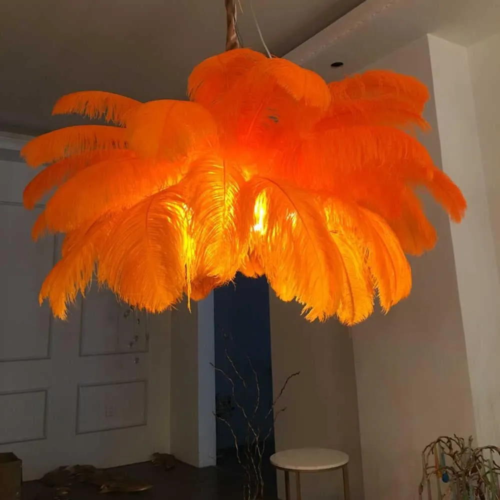 Ostrich Feather Chandeliers