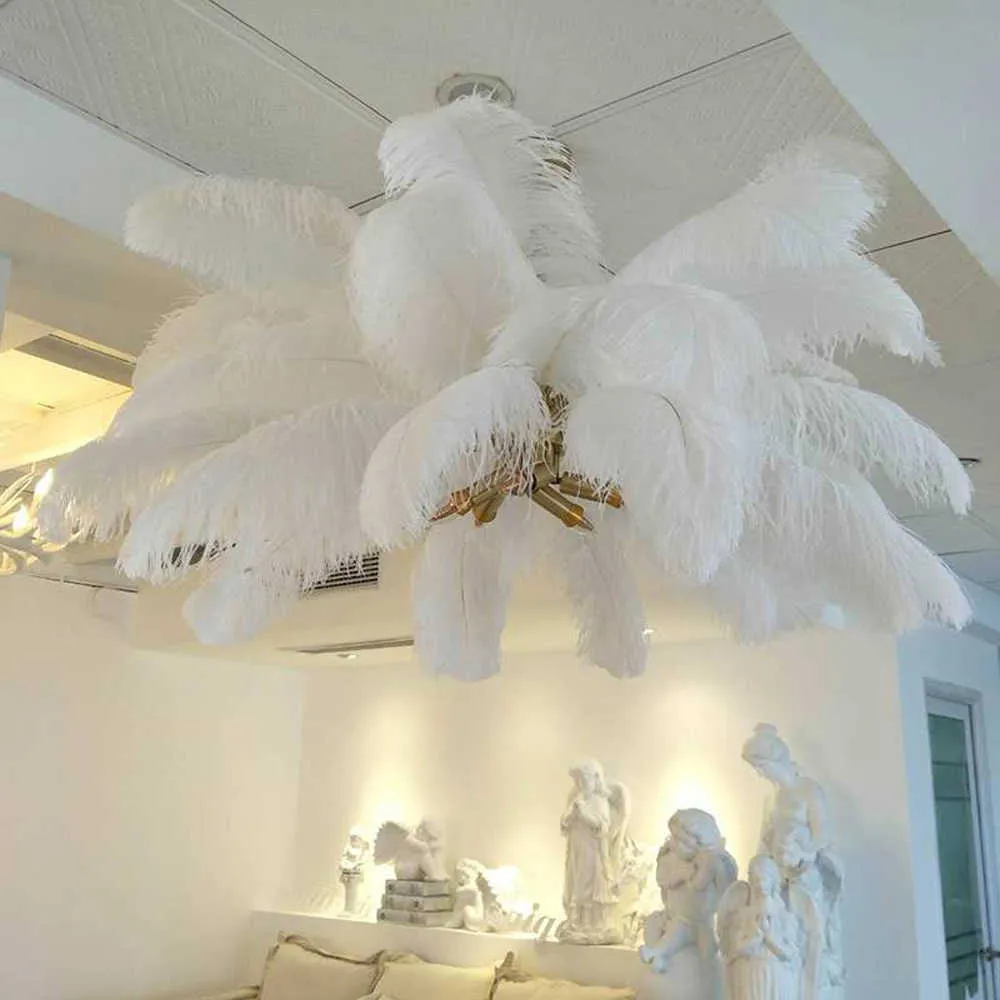Ostrich Feather Chandeliers