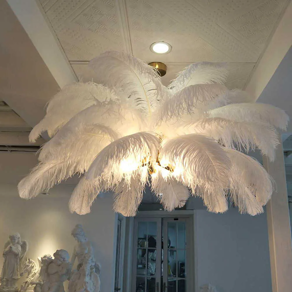 Ostrich Feather Chandeliers