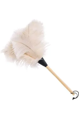 OSTRICH  FEATHER DUSTER - WHITE - 50CM