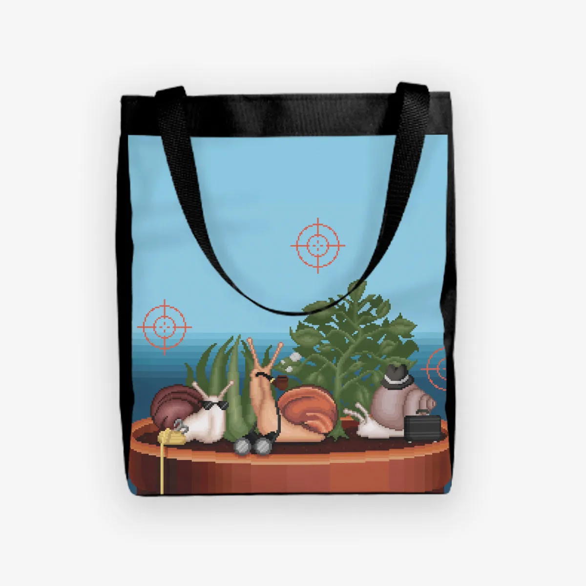 Pixel Espionage Snails Day Tote
