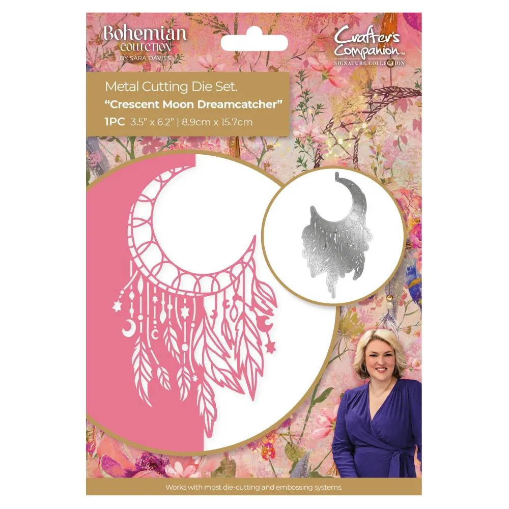Sara Signature Bohemian Dies Crescent Moon Dreamcatcher*