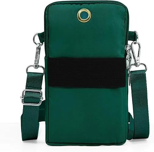 Small Crossbody Bag for Women, Durable Nylon Large Capacity Shoulder Bag with Built-In Headphone Port