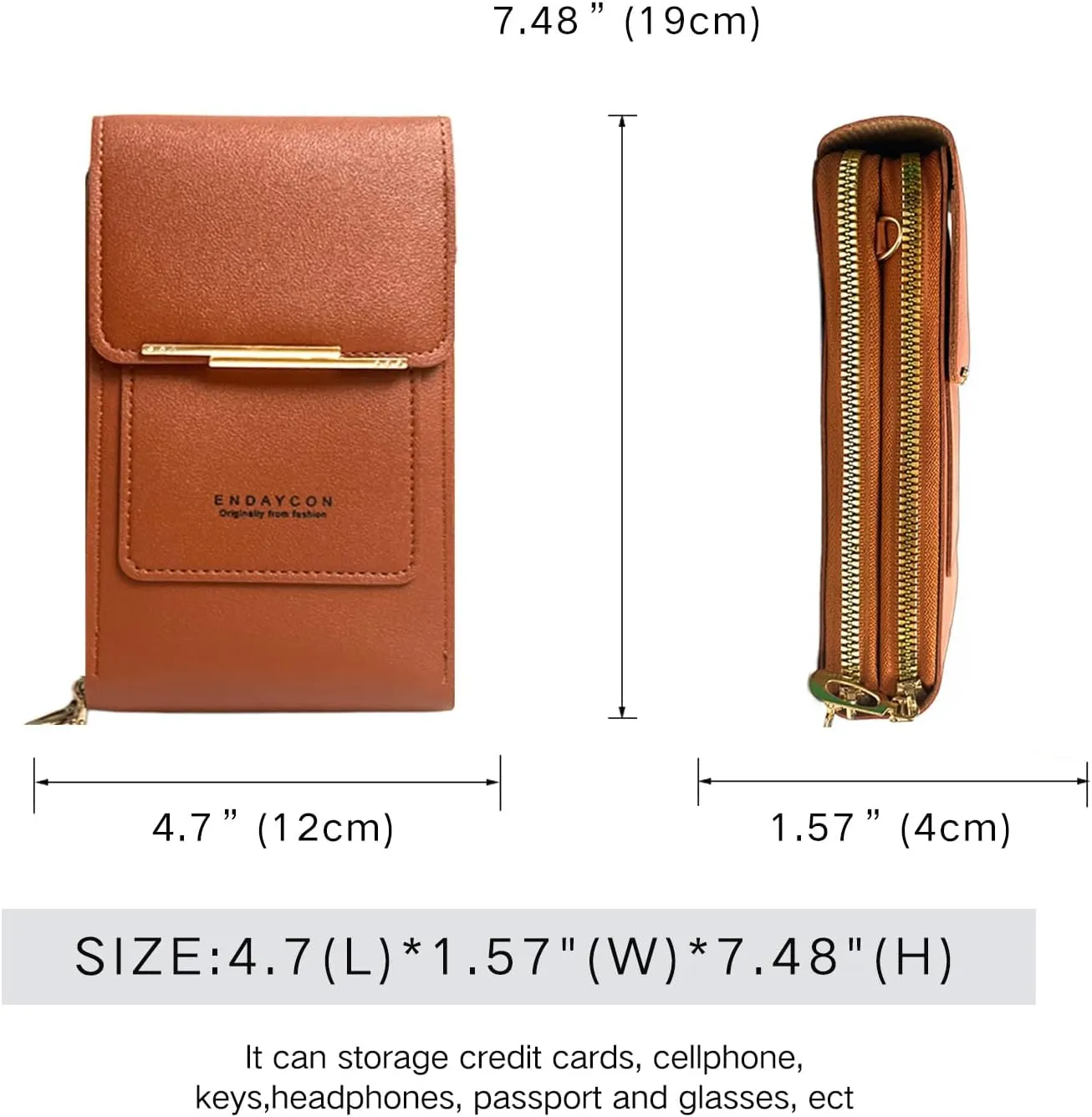 Small Crossbody Cell Phone Bag for Women, Mini Shoulder Purse with Credit Card Slots