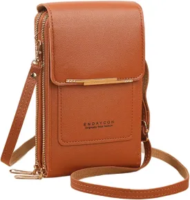 Small Crossbody Cell Phone Bag for Women, Mini Shoulder Purse with Credit Card Slots